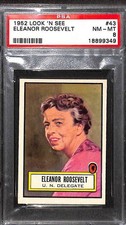 1952 Topps Look N See #43 ELEANOR ROOSEVELT PSA 8 NM-MT 18899349 