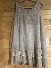 Xhilaration Sundress Curtsy Floral Print Women's Size L