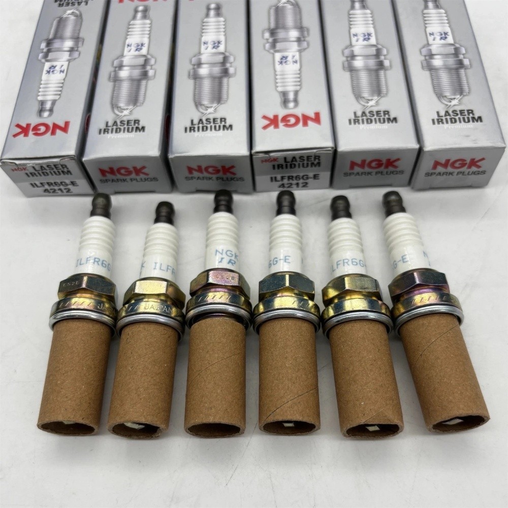 6X NGK Laser Iridium Spark Plug Nickel Core Tip Standard 0.032in ILFR6G-E 4212