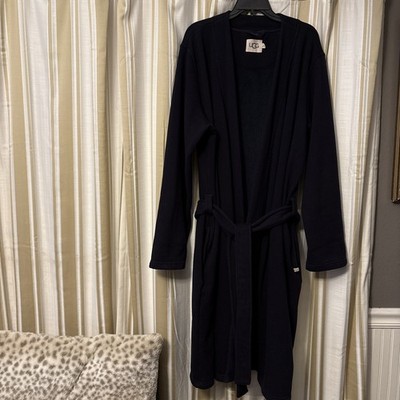 UGG Luxury Robe Cozy Soft In Navy Blue Deep Pockets Belted Men s L/XL