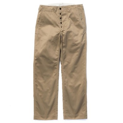 THE REAL McCOY'S TROUSERS COTTON LONG PANTS 1945 KHAKI MP26018 Japan NEW