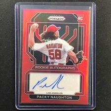 2022 Prizm Packy Naughton Rookie Auto Red 52/99