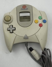 Lot of 4 Sega Dreamcast Video Game Controllers White Used + VMU - Untested As Is
