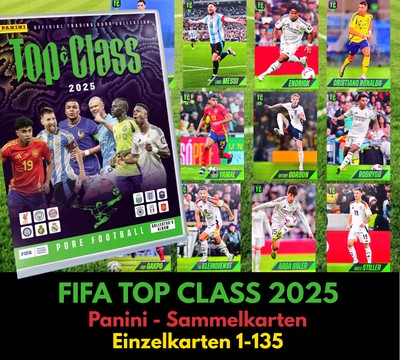 Panini FIFA Top Class 2025 Trading Cards -- Einzelkarten 1-135 -- TC25