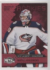 2020-21 Skybox Metal Universe Rookies PMG Red 79/90 Matiss Kivlenieks #122 4rs