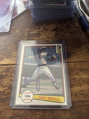 1982 Donruss - Randy Martz #126 Autograph