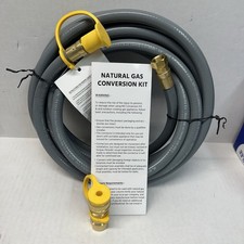 15 FeeT 3/8 inch Natural Gas Hose with Quick Connect Fittings, Natural Gas Hose