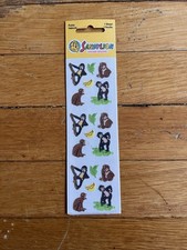 VINTAGE 90s Sandylion Fuzzy Sticker Monkey Banana