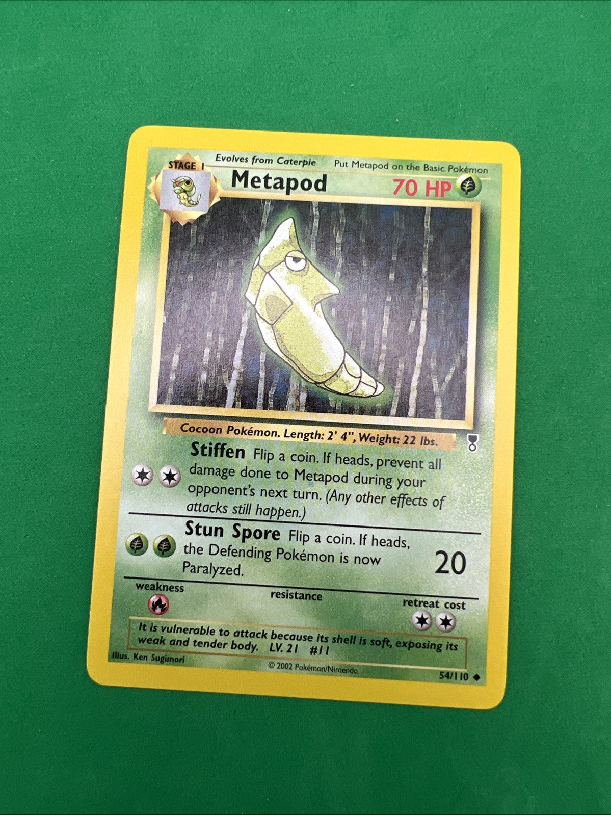 Metapod 54/110- Legendary Collection - uncommon - Pokemon Card  - NM