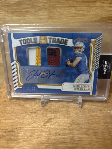 2022 Panini Absolute Tools of the Trade  Justin Herbert /25 Patch Auto