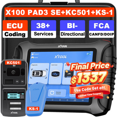 XTOOL X100PAD3 SE KC501 KS-1 IMMO Key Programmer Auto Full Diagnostic Scanner
