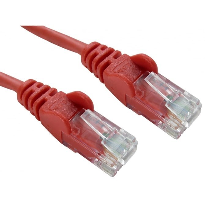 Cables Direct Cat5e UTP 2m networking cable Red