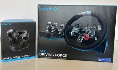 Logitech G29 Driving Force Rennlenkrad, Schwarz, Inkl. Shifter, für PC/PS5/4/3