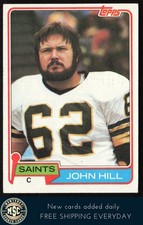 John Hill 1981 Topps #26 New Orleans Saints