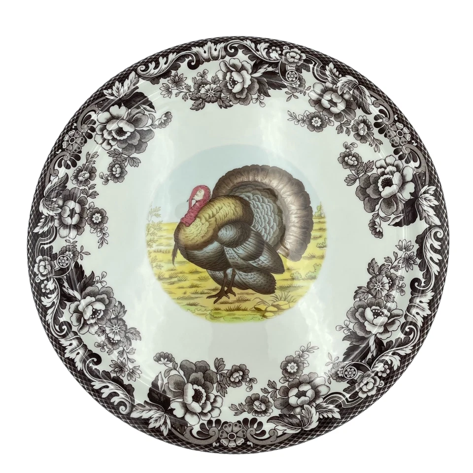 Spode Woodland Turkey Motif Serving Platter with Dome - 250th. Anniversary - Image 2 of 4