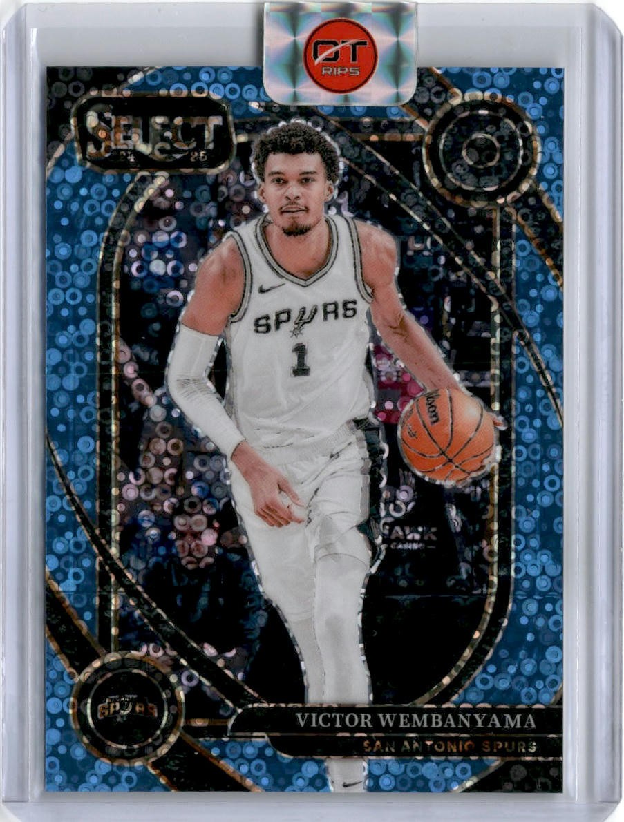 2024-25 Panini Select Victor Wembanyama Light Blue Disco /99 #229