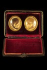 Ancien souvenir mortuaire daté 1895 / Cadre à cheveux cabinet curiosités