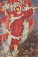 Evelyn De Morgan - The Red Cross Circa - Art Print on Paper or Canvas