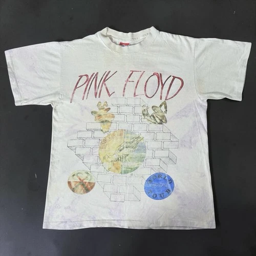 Pink Floyd World Tour Concert T Shirt Division 1990s vintage concert t-shirt, vintage, size M, single stitch, B+ condition
