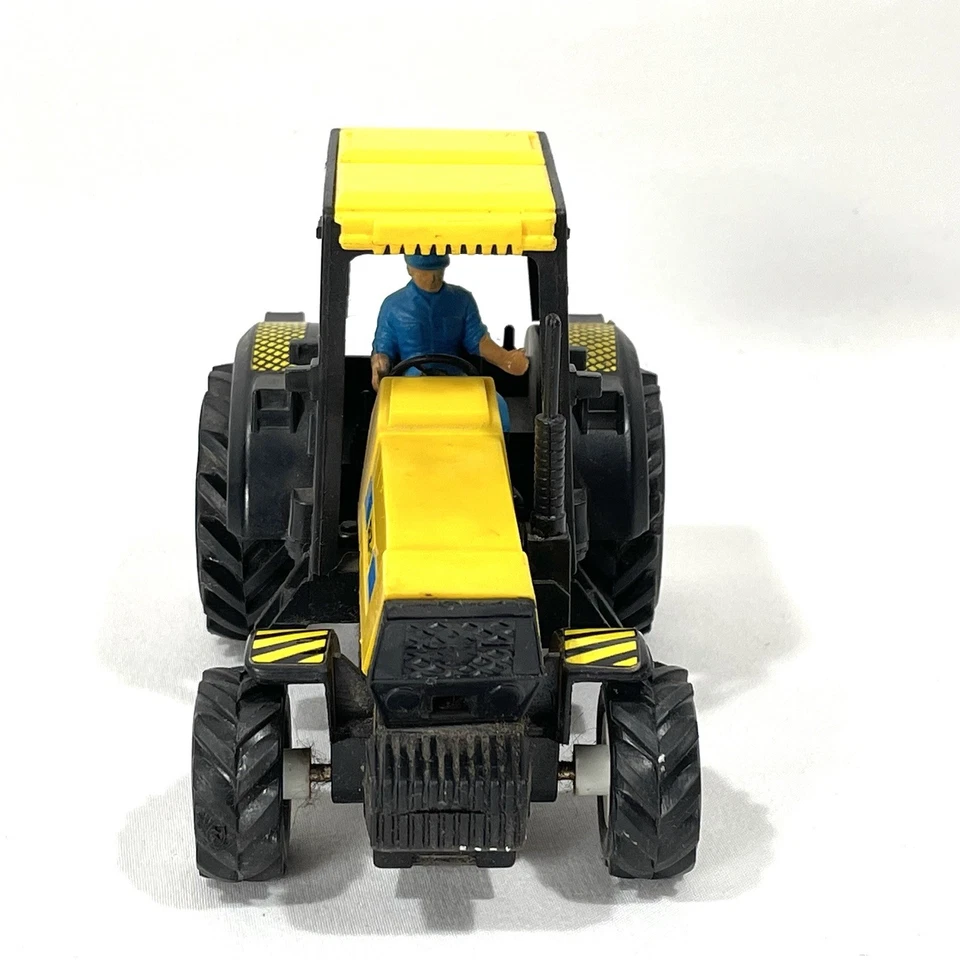 Vintage New Ray RZ-1 Push Yellow Tractor 5" - Image 2 of 4