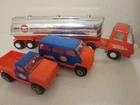 Vintage Tonka Trucks - Gulf Tanker Truck, Pick-up & Van