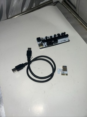 PCI-E 1x to 16x Powered USB 3.0 GPU Riser Extender Adapter Card VER 006C