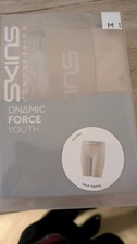 M Skins Youth Compression Half Tights (Neutral)  medium