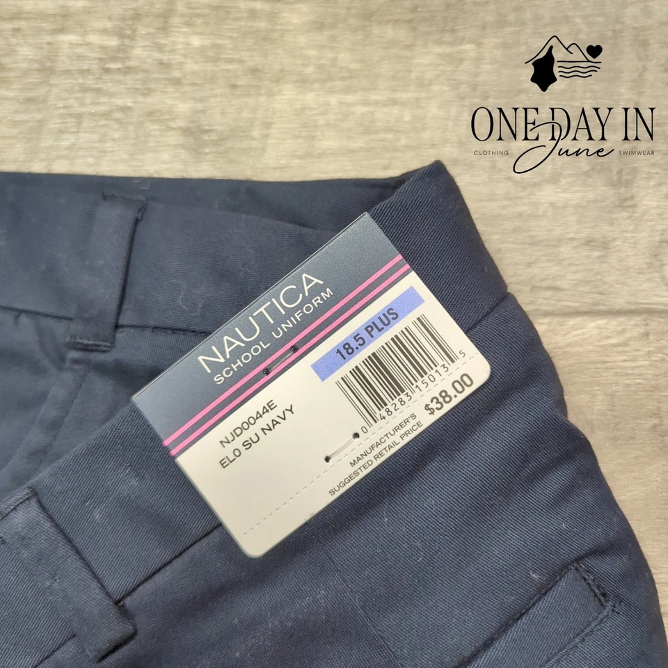 Pantalones de uniforme escolar para niñas Nautica talla 18,5 Foto 2 de 4