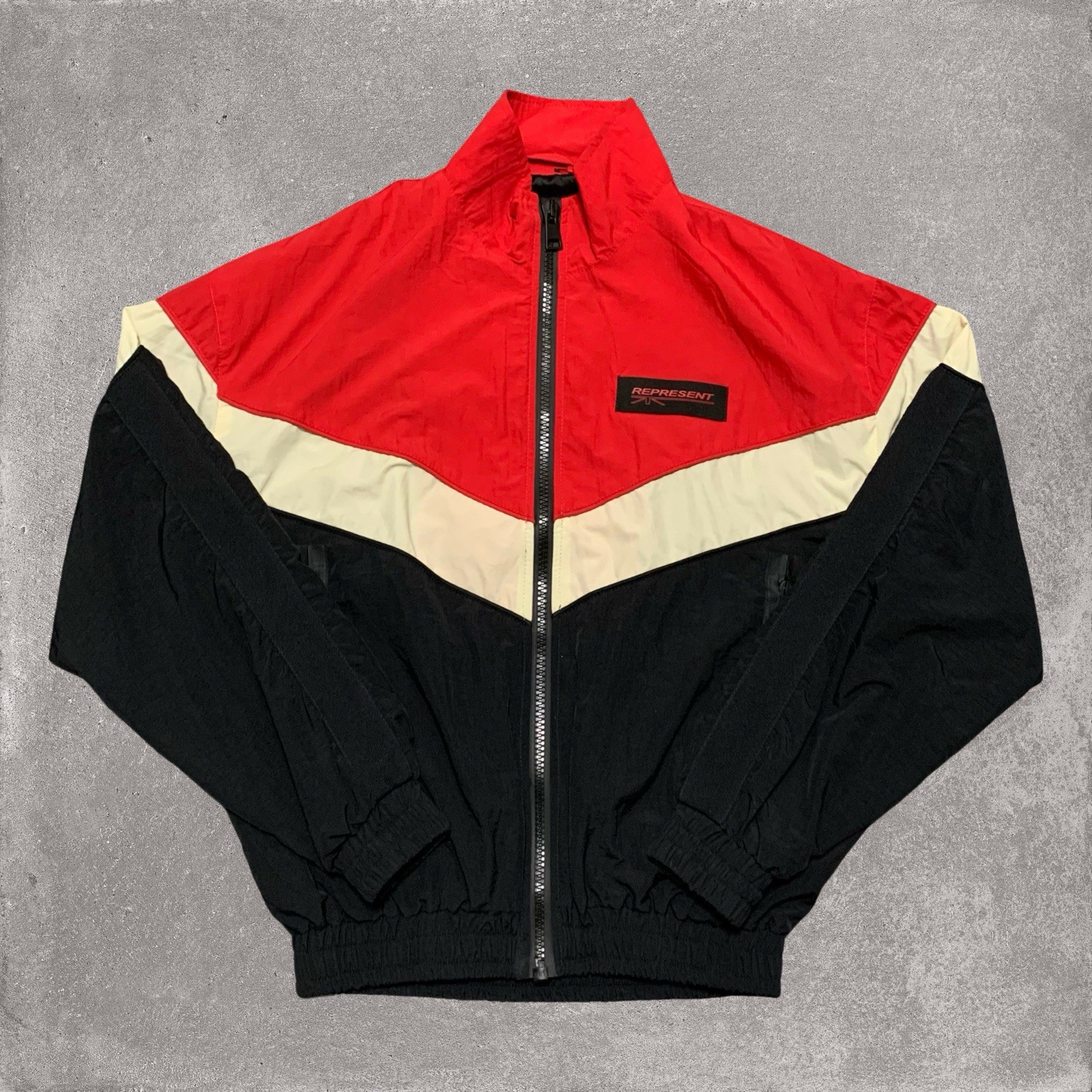 Represent Small Track Jacket Red Black Shell Jack… - image 1