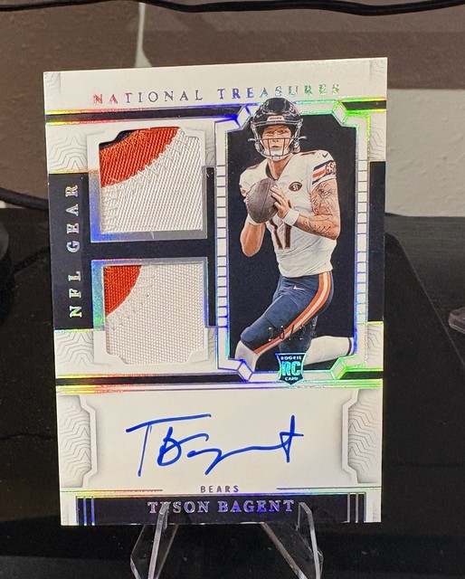 HE’S STARTING! 2023 National Treasures /25 Rookie Tyson Bagent RPA RC AUTO