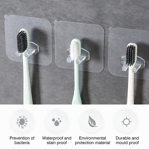 Household Seamless Adhesive Hook Storage Hanger Traceless Rack Wall ...