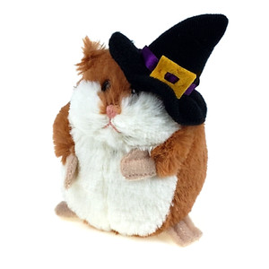 Ganz - Li'l Lil Hamster Witch - 4" Stuffed Animal Plush - Brown White Black Hat