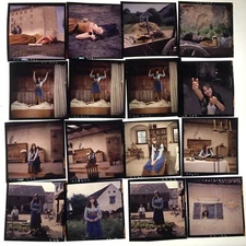 lot of ANNA KARINA Color Transparencies 2.25 man on horseback ~ the rebel 1969