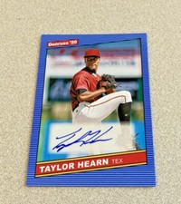 2020 Panini Donruss Auto #86S-TH Taylor Hearn Rangers