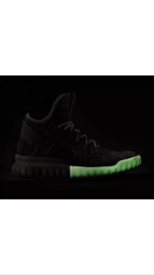 tubular X ASW Primeknit Glow in the Dark US 10 / EU 44 2016 Deadstock Adidas
