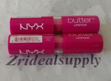 NYX BUTTER LIPSTICK BLS01 RAZZLE NEW UNSEALED DAMAGED TOP PACK OF 2