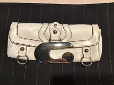 Vintage Guess White Hand Clutch Bag 