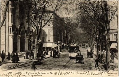 CPA NICE Avenue de la Gare (375006)