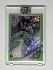 2021 Topps Clearly Authentic Baseball 89/99 Luis Patino Rookie Auto Green