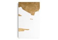 Quadro dipinto a mano su tela intelaiato Gold series30 colore oro astratto 90x40