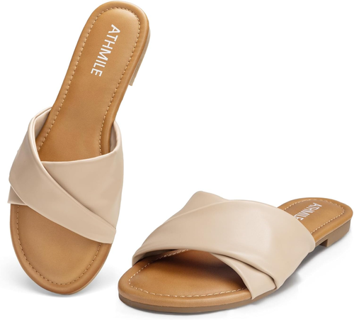 Sandals Women Dressy Summer Flat Comfortable Fashion Beach Cute Ladies Slides Le