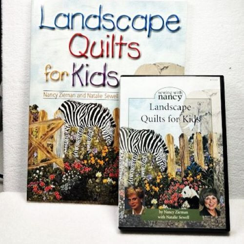 Landscape Quilts for Kids Book DVD Paperback By Nancy Zieman Natalie