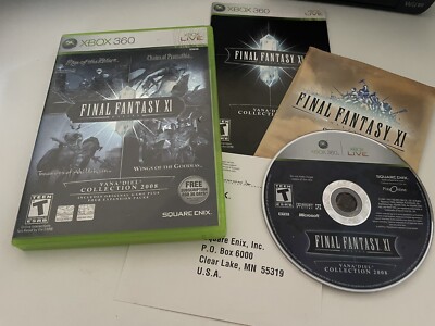 Final Fantasy XI Online Vana'diel Collection Xbox 360, 2008) Complete