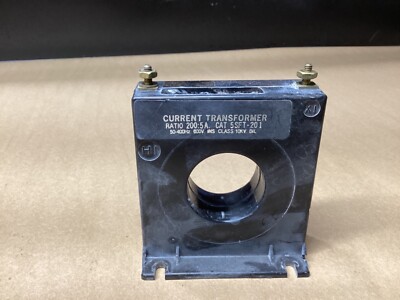 EIL INSTRUMENTS INC. 200:5A 50-400Hz 600V CURRENT TRANSFORMER 5SFT-201 #114K88