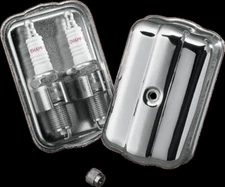 Drag Specialties Chrome Spark Plug Holder for Harley