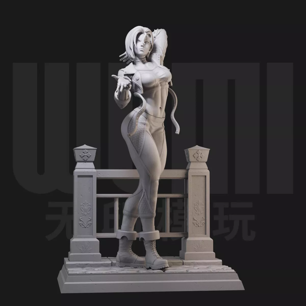 Cammy Street Fighter Fan Art Statue 3d Printable 3D model 3D