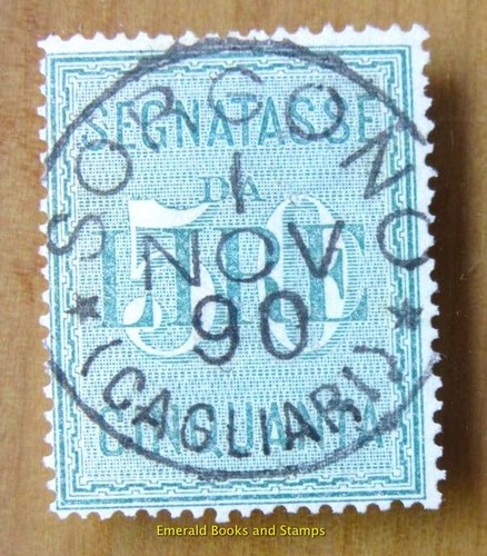 EBS Italy 1884 Postage Due 50 Lire Segnatasse - Unificato 15 Used (964) cv $163