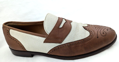 Bally Mens Penny Loafers 9.5 Black/Brown Leather Suede Two Tone Casual Swiss Bally Men main image 2