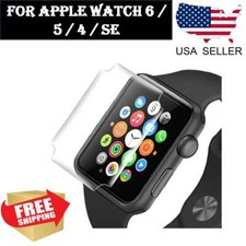 2 pcs TPU Clear Film Screen Protector for Apple Watch Series 6 5 4 SE 44mm 40mm