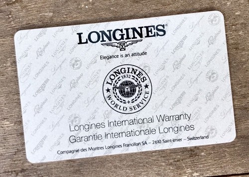 LONGINES International Warranty Card Admiral Chronograph L36674567  Automatic / | eBay